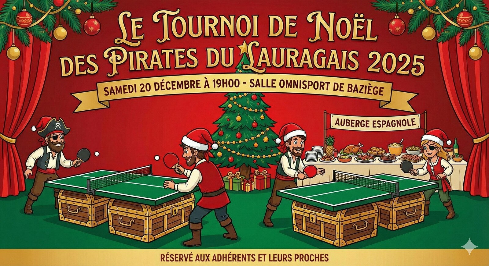 Tournoi de Noël 2025 des adhérents et leur famille